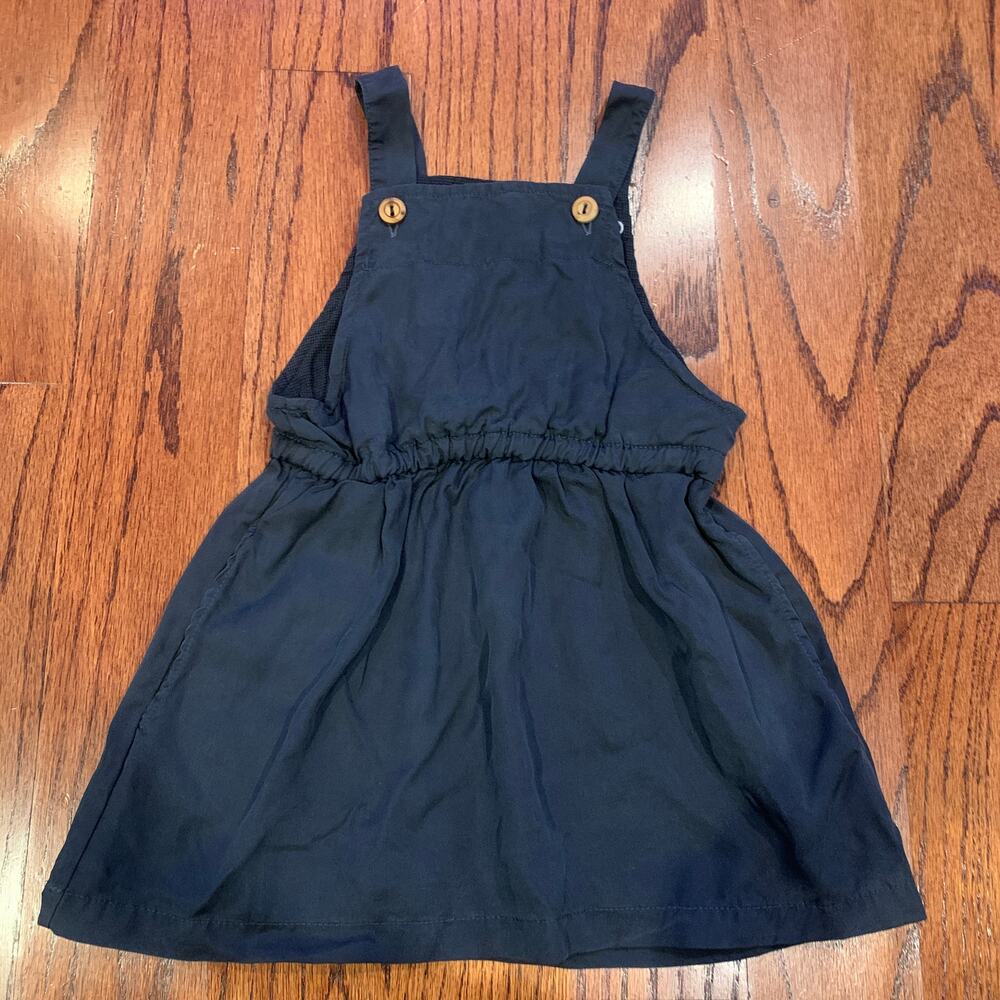 NWT Buho 'Ella Tencel' Jumper Dress | Navy Blue | 3Y